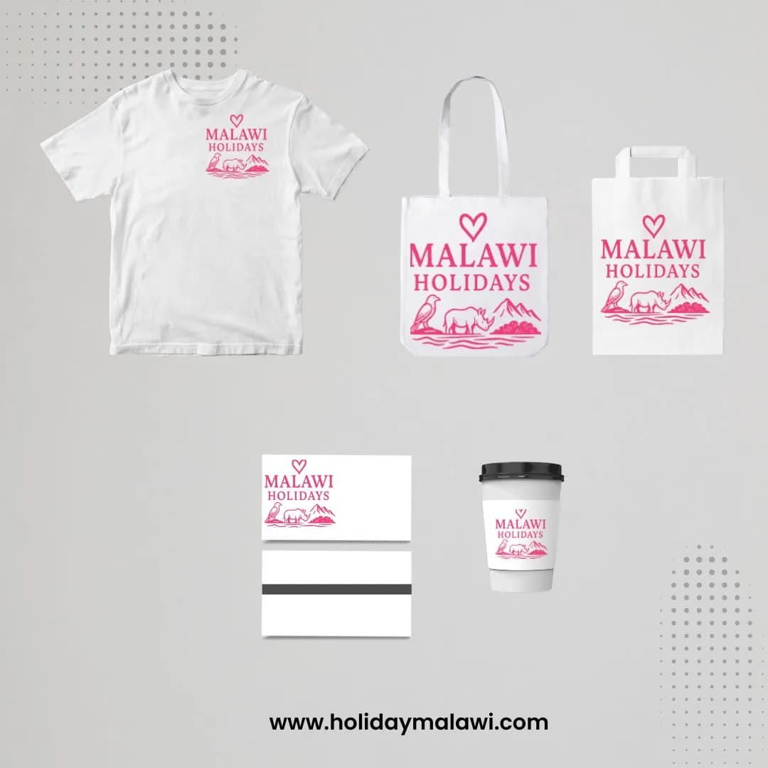 Malawi Holidays tees, tote bags and cups